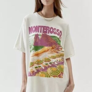Urban Outfitters White Monterosso Graphic Tee